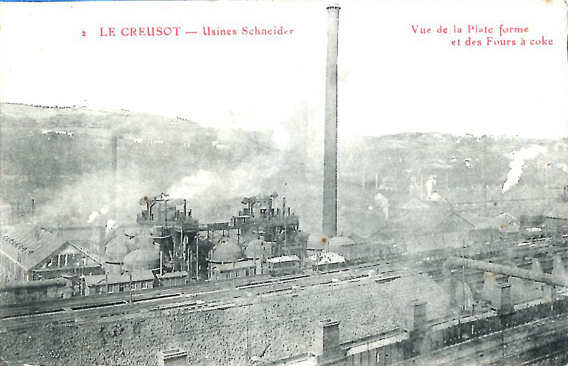 Plate-forme et hauts-fourneaux