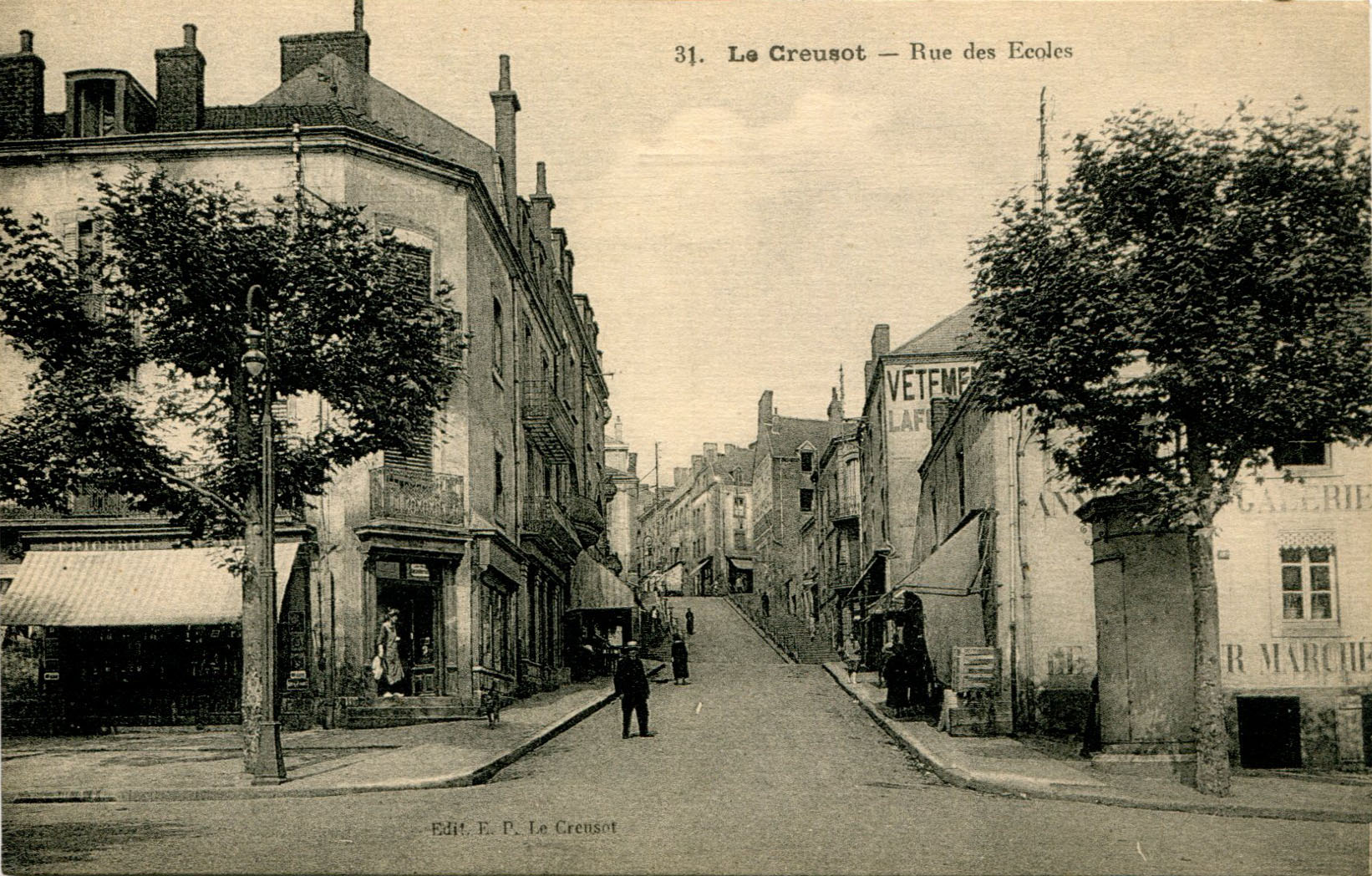 Rue des Écoles et la Grimpette -n