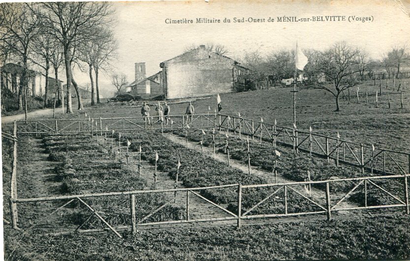 Ménil-sur-Belvitte Le Grand Cimetière Nord-est (côté droit) (Collection Pierre Boyer)