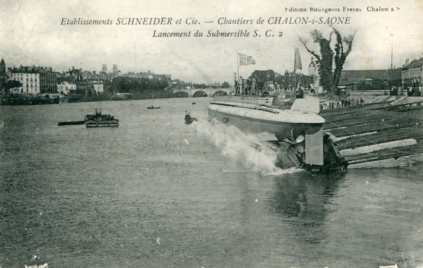 445-Lancement du submersible S. C. 2