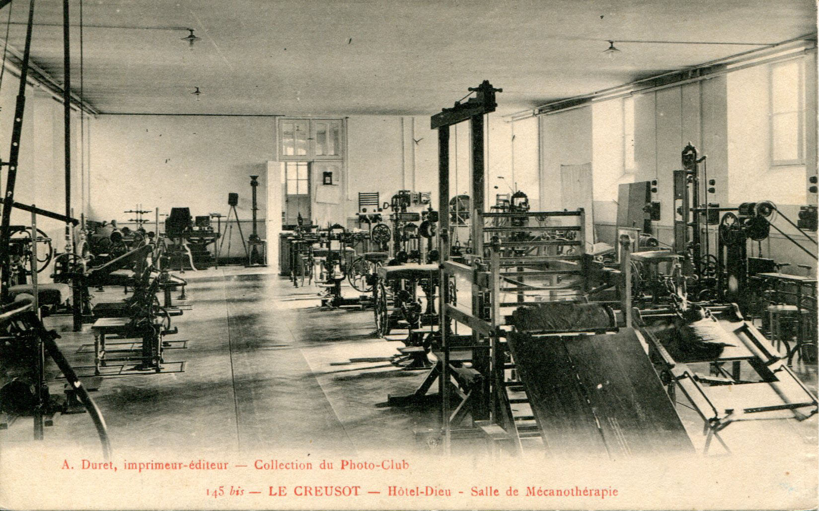 Salle de mécanothérapie