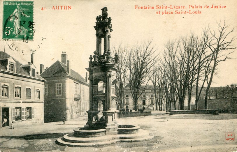 Fontaine St-Lazare, Palais de Justice, ...