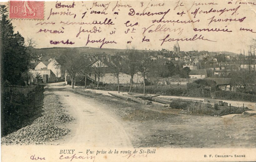 Vue prise de la route de St-Boil