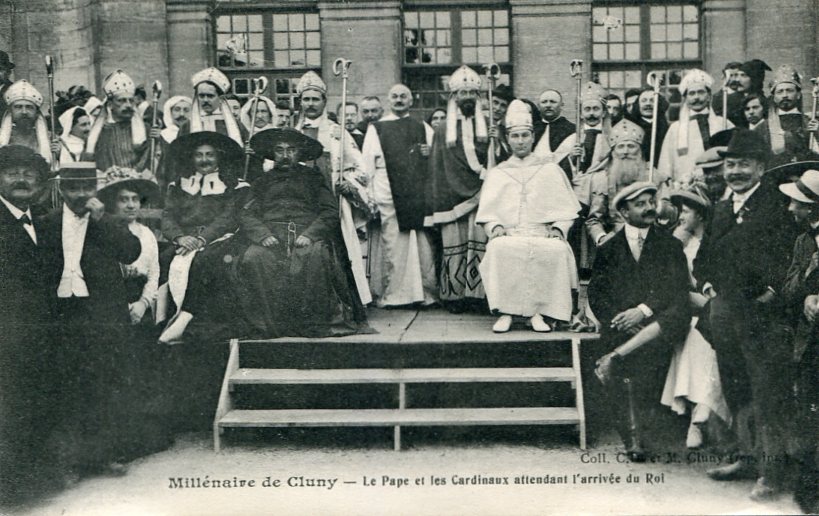 Pape et Cardinaux attendant le Roi