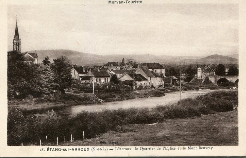 Quartier de l'Église et le Mont Beuvray