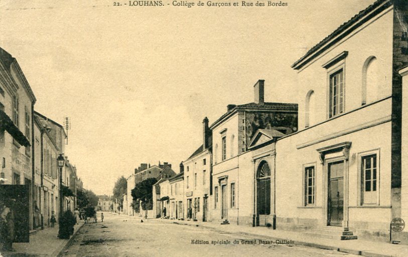 Rue des Bordes et Collège de Garçons