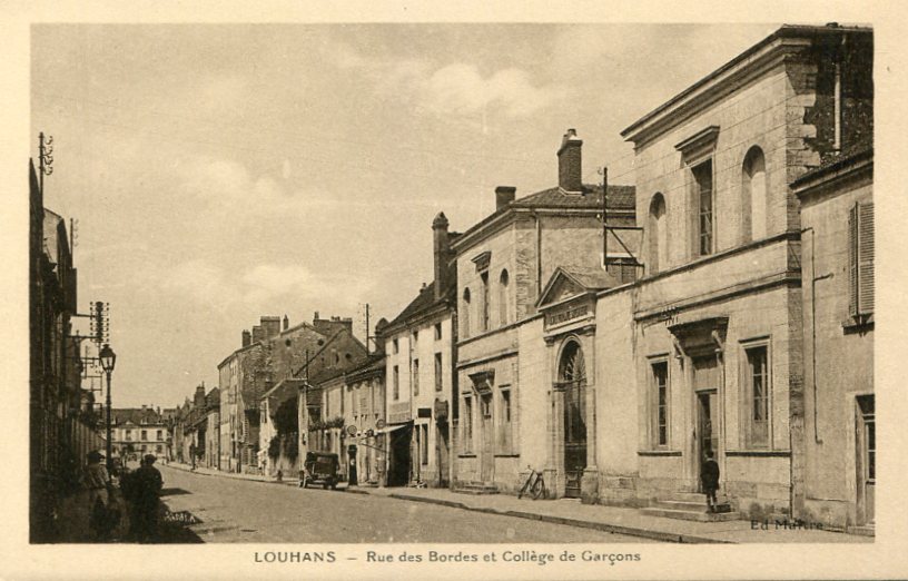 Rue des Bordes et Collège de Garçons