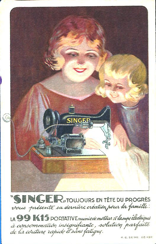 Publicité "Singer" -r