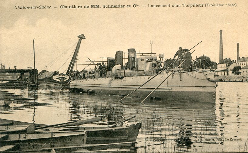 330-Lancement d'un torpilleur