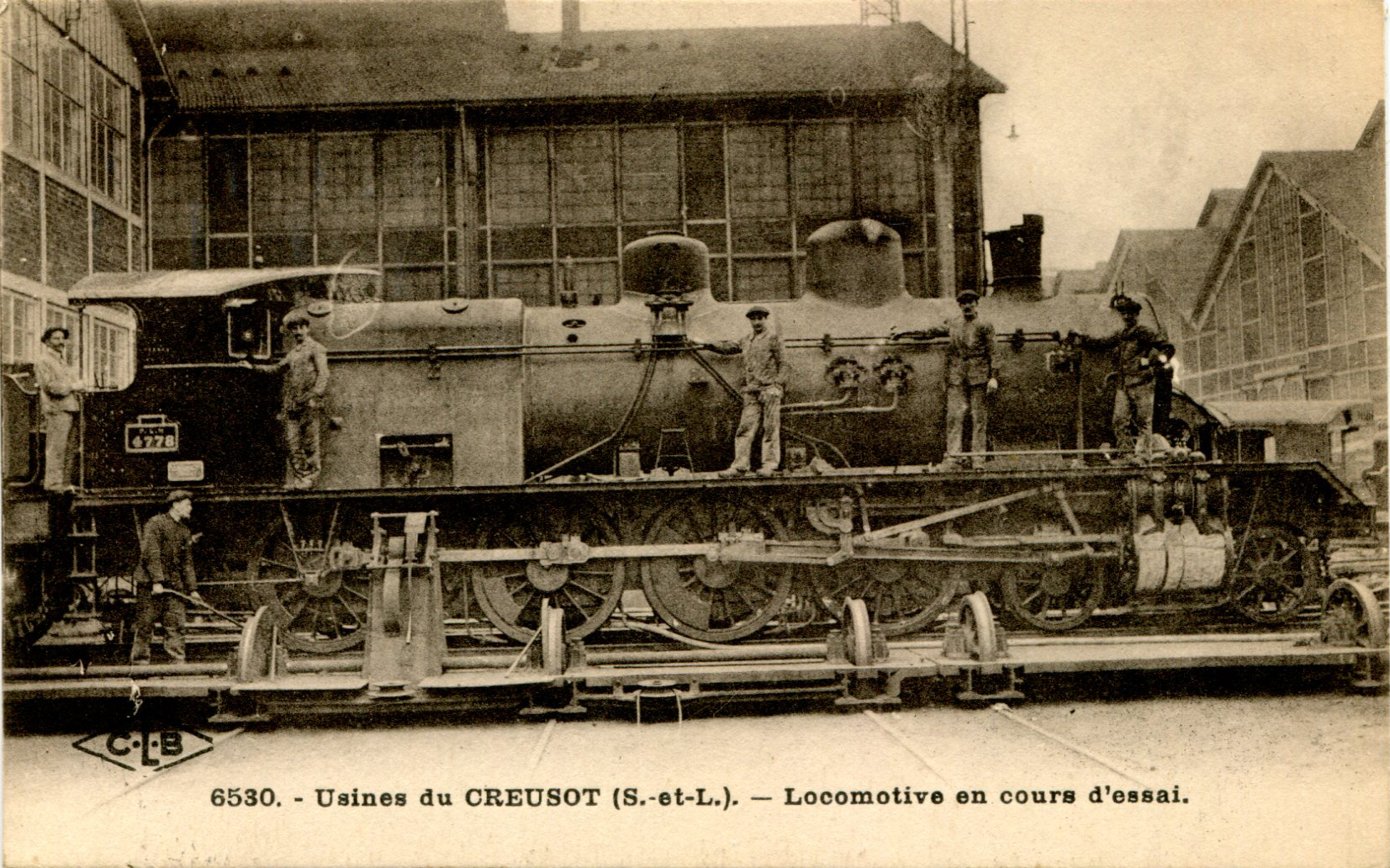 Locomotive en cours d'essai