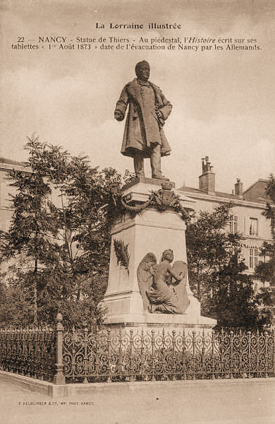 Nancy - Statue d'Adolphe Thiers