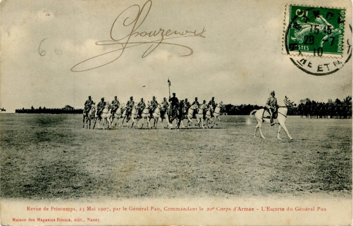 L'escorte du Général Pau