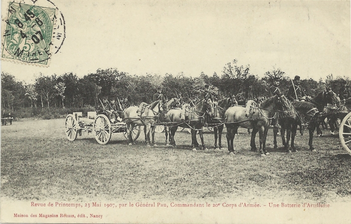 Une batterie d'artillerie