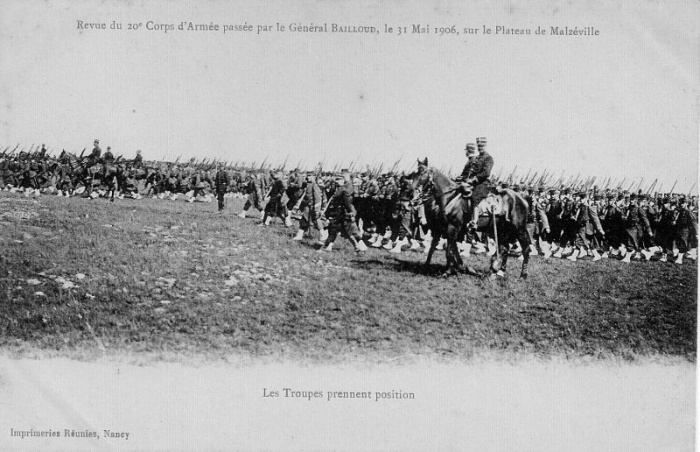 Nancy - Revue 20ème Corps d'Armée (31 Mai 1906)