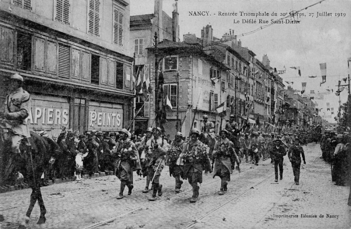 Nancy - Rentrée Triomphale du 20ème Corps (27 Juillet 1919)