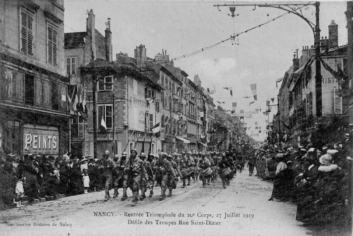 Nancy - Rentrée Triomphale du 20ème Corps (27 Juillet 1919)