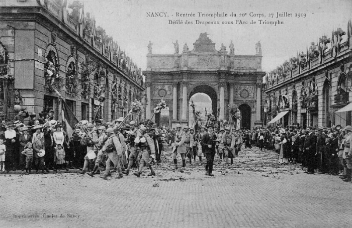 Nancy - Rentrée Triomphale du 20ème Corps (27 Juillet 1919)