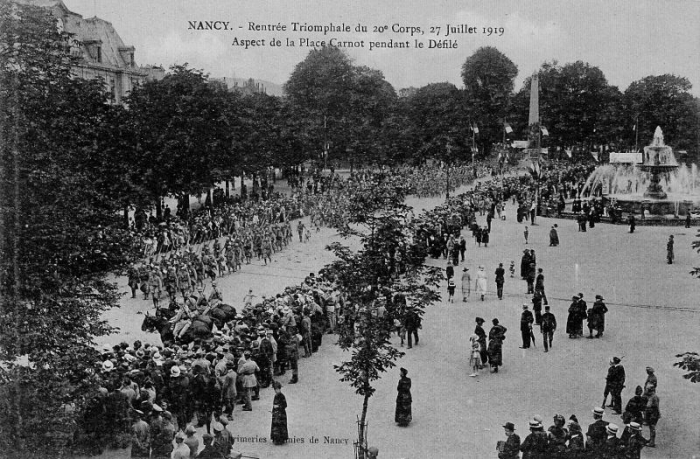 Nancy - Rentrée Triomphale du 20ème Corps (27 Juillet 1919)