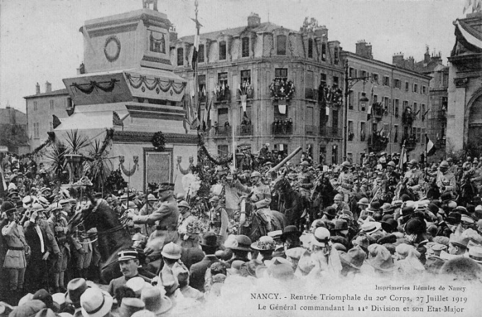 Nancy - Rentrée Triomphale du 20ème Corps (27 Juillet 1919)