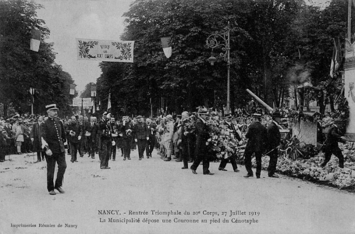 Nancy - Rentrée Triomphale du 20ème Corps (27 Juillet 1919)