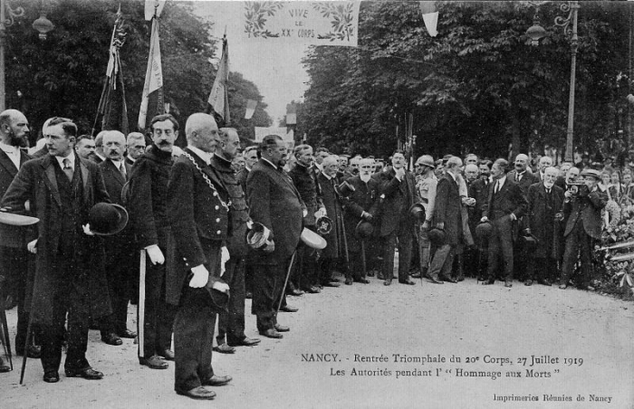 Nancy - Rentrée Triomphale du 20ème Corps (27 Juillet 1919)