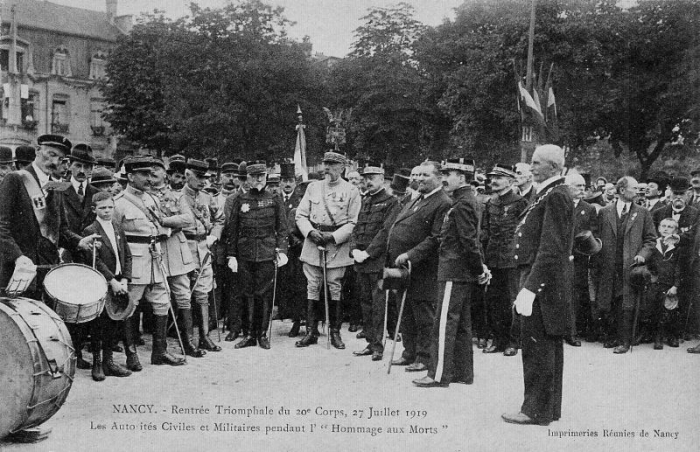 Nancy - Rentrée Triomphale du 20ème Corps (27 Juillet 1919)