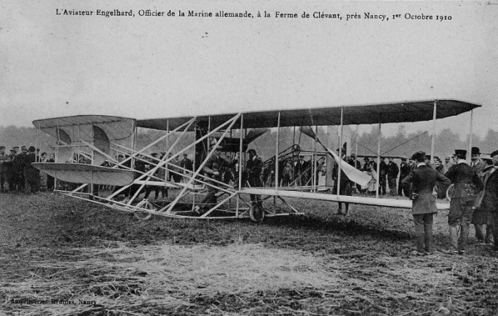 Nancy - Avion Allemand à Nancy (1er Octobre 1910)