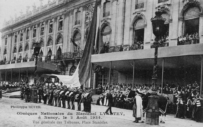 Vue générale des tribunes, place Stanislas