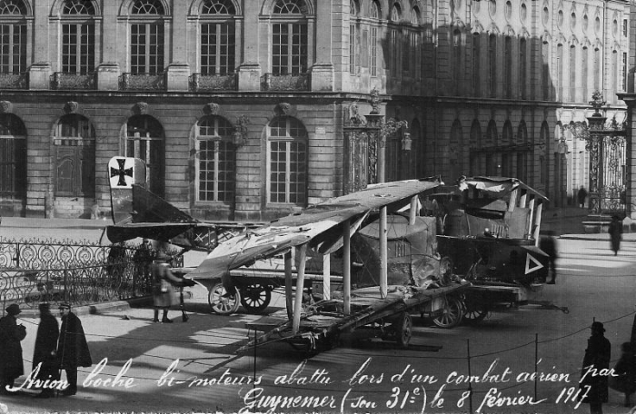 Avion abattu le 8 février 1917