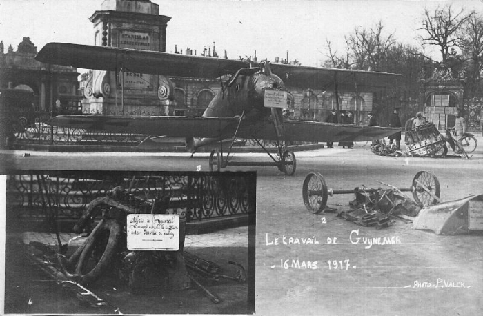 Avion descendu le 16 mars 1917