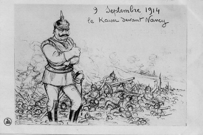 Le Kaiser devant Nancy - 9 septembre 1914 