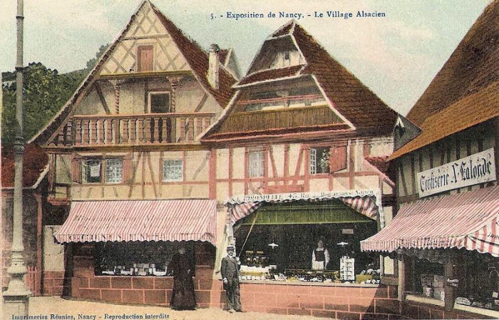 05 Exposition Nancy 1909 - Le Village Alsacien.
