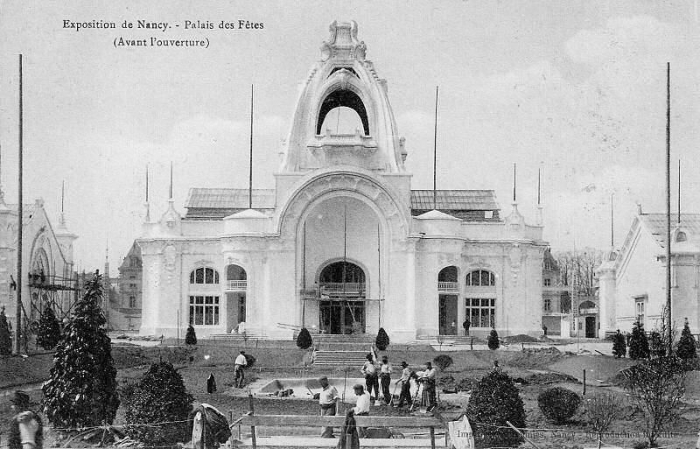Nancy - La Construction de l'Exposition de 1909
