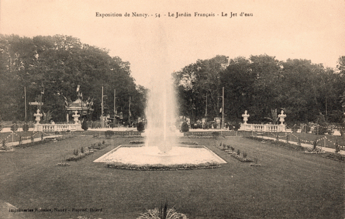 54 - Le Jardin Français - Le Jet d'eau