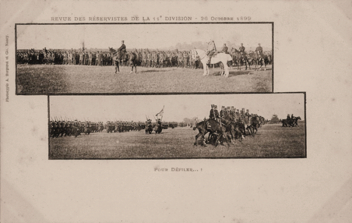 Nancy - Revue des réservistes de la 11ème Division (1899)