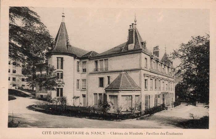 Nancy - La cité universitaire   - Le château de Monbois