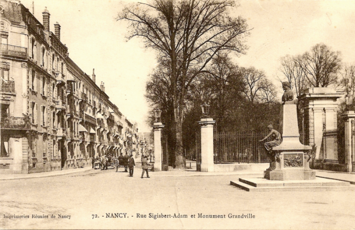 Nancy - Rue Sigisbert Adam - Entrée de la Pépinière