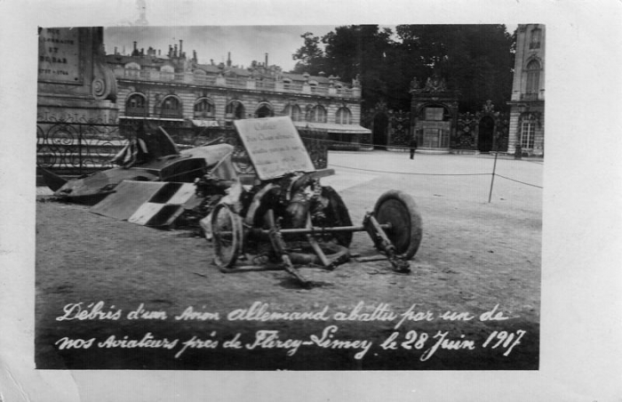 Avion abattu le 28 juin 1917