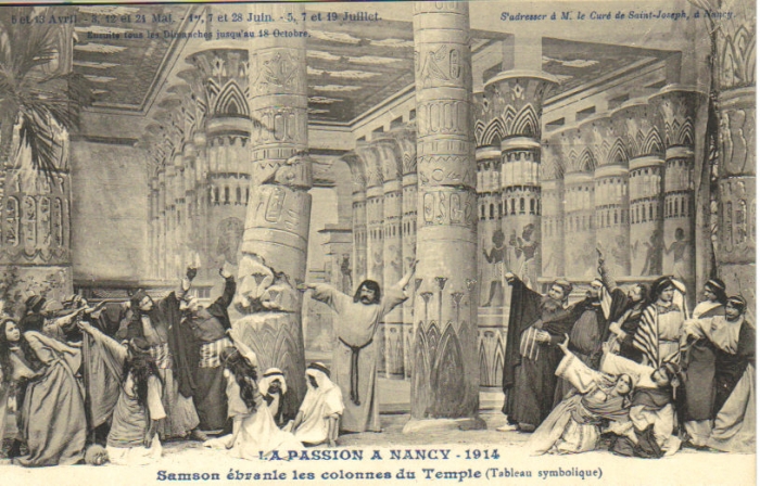 Samson ébranle les colonnes du Temple