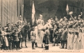À son entrée à Orléans Jeanne d'Arc acclamée par la foule