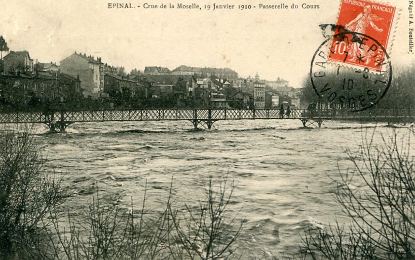 1910-Passerelle du Cours