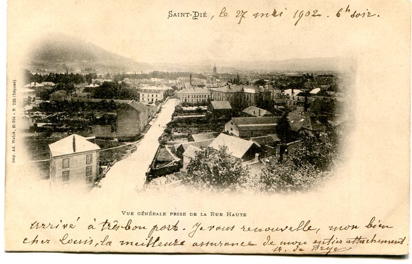 Vue prise de la Rue Haute