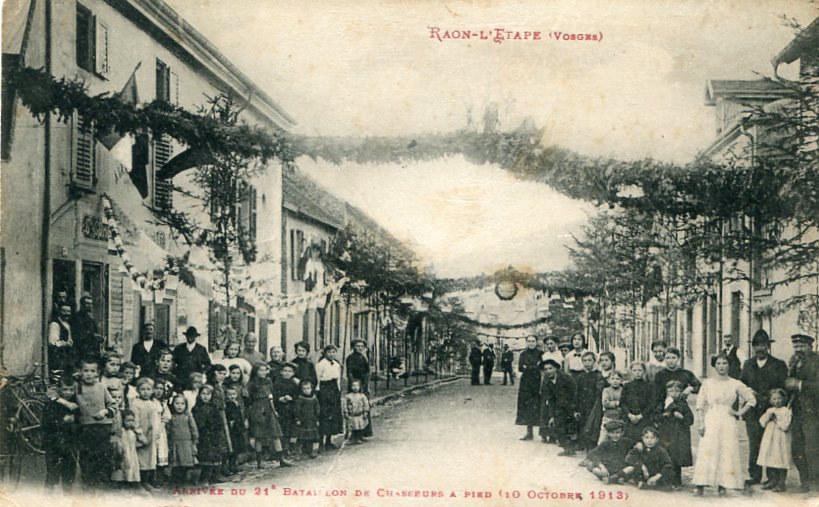 Arrivée du 21e Bataillon de Chasseurs