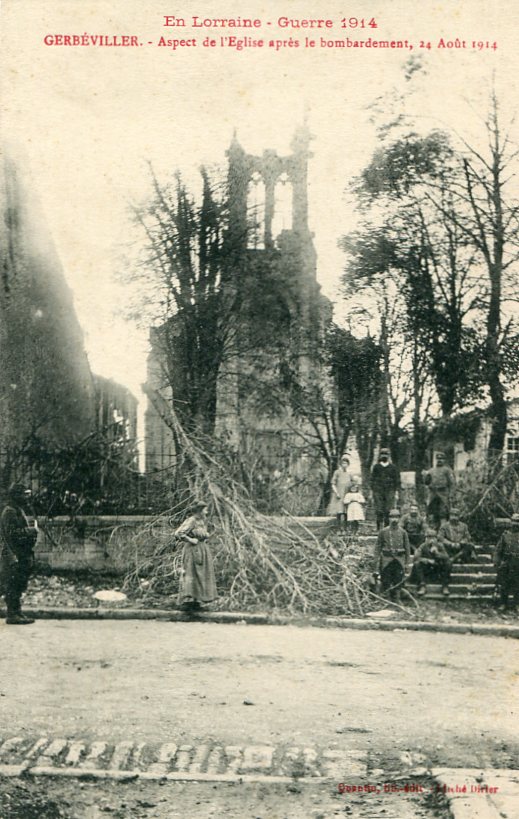 L'Église bombardée, 24 août 1914