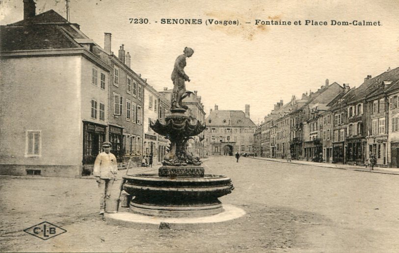 Fontaine et place Dom-Calmet
