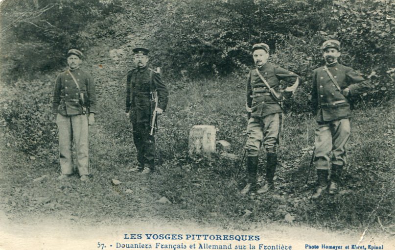 Douaniers français et allemands