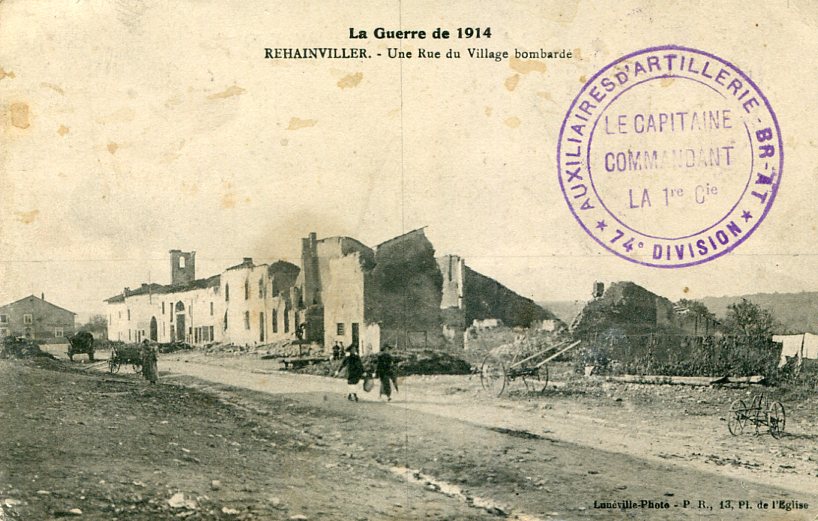 Rue bombardée