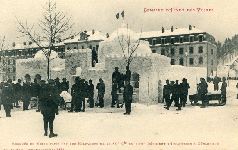 Mosquée en neige
