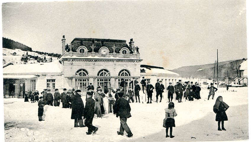 Départ des skieurs