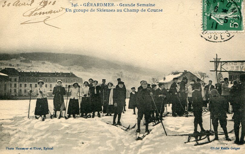 Groupe de skieuses